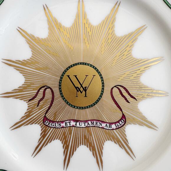 Vintage White House Dessert Collection Reproduction Plate White Gold - Picture 8 of 10